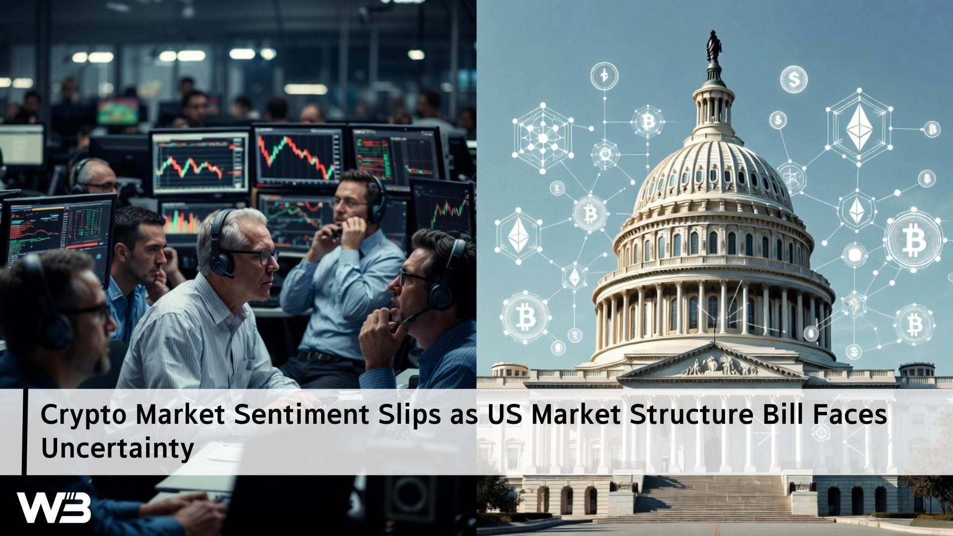 Crypto Market Sentiment Slips as US Market Structure Bill Faces Uncertainty
