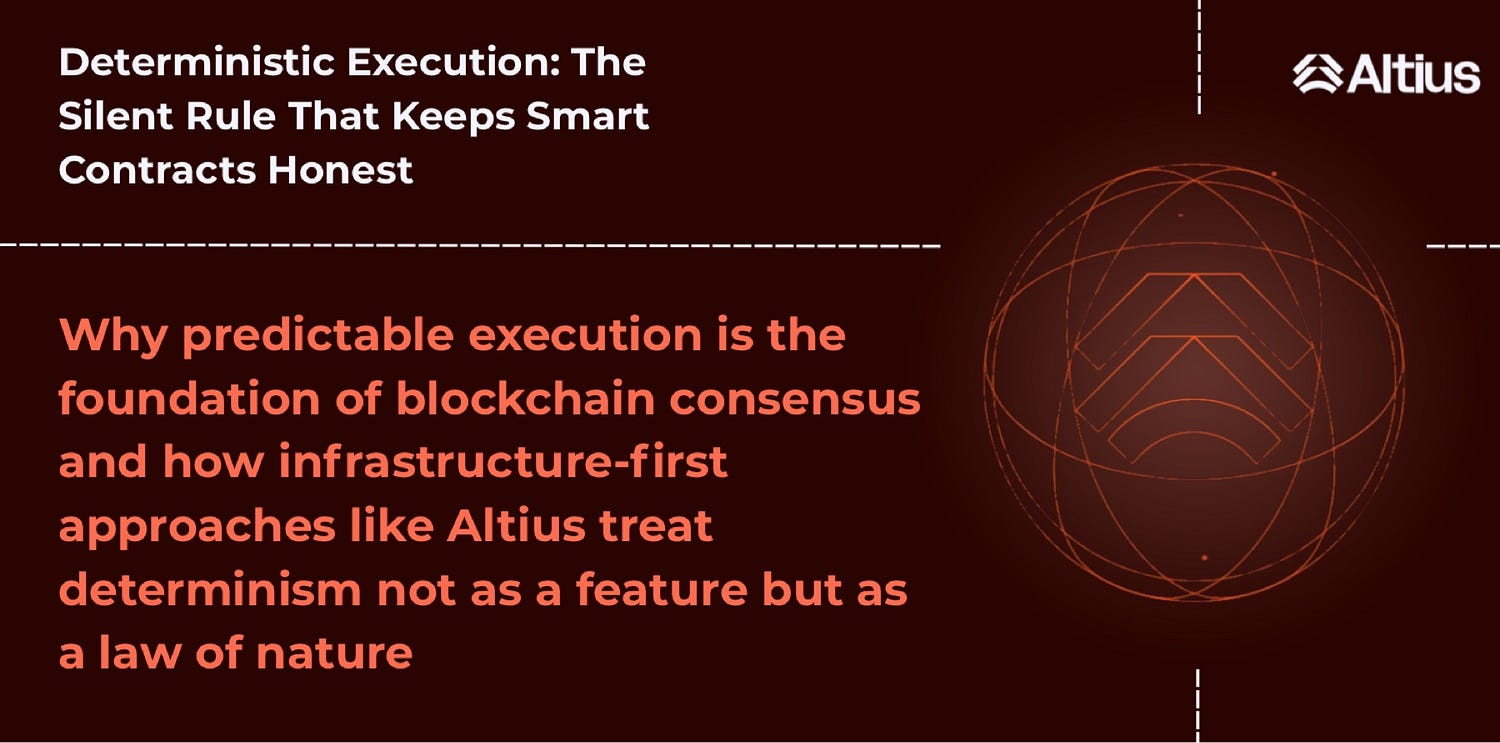 Deterministic Execution: The Hidden Contract Between Code, Consensus, and Infrastructure