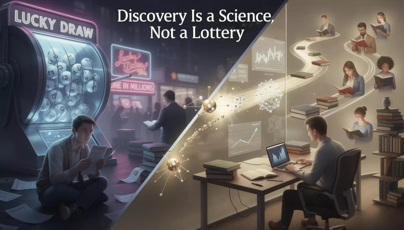 Discovery Is a Science, Not a Lottery