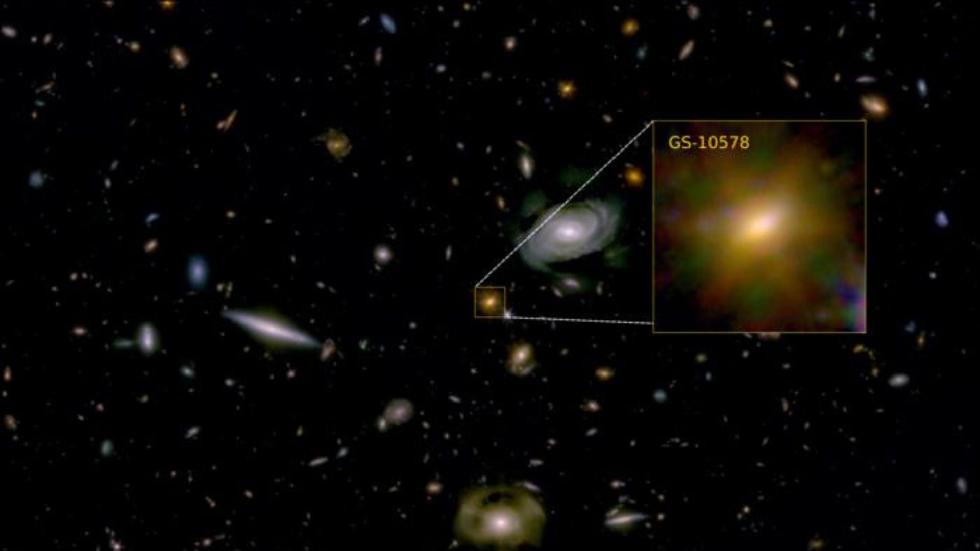 Giant galaxy died 12 billion years ago after its own black hole cut off star fuel