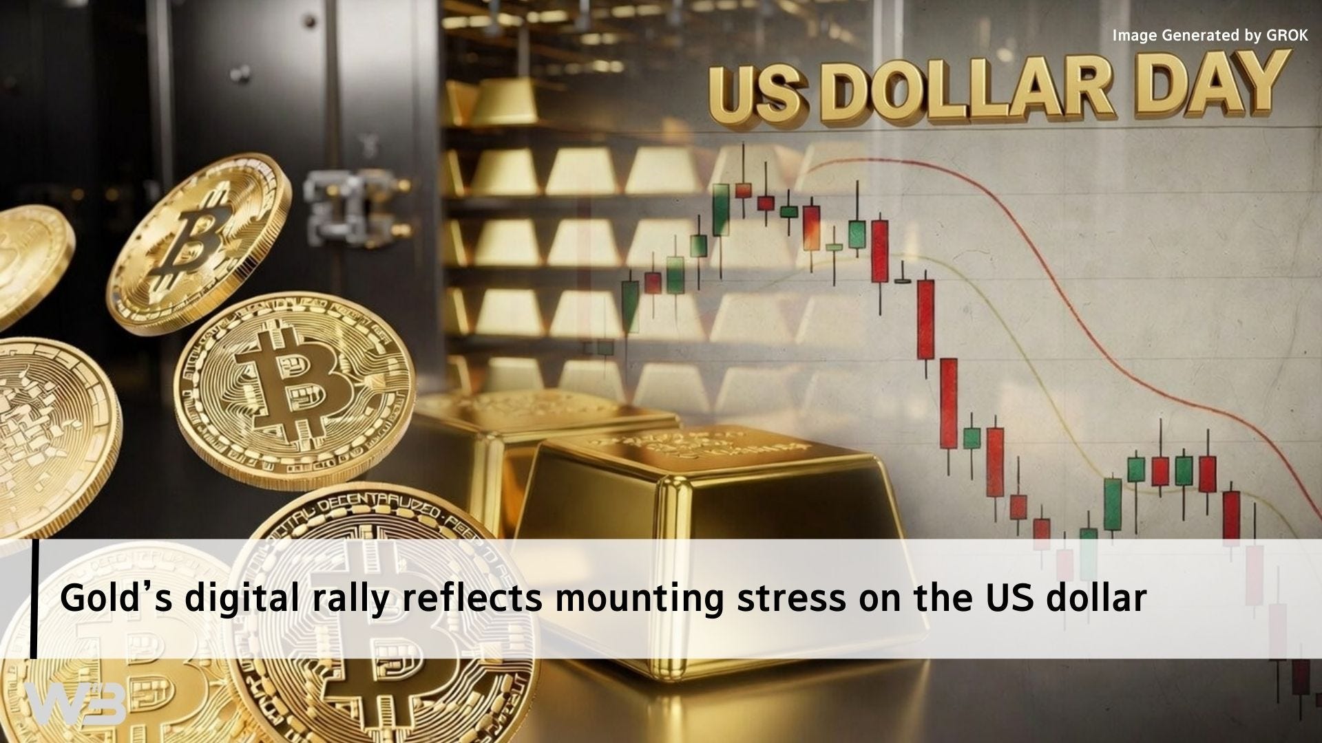 Gold’s digital rally reflects mounting stress on the US dollar