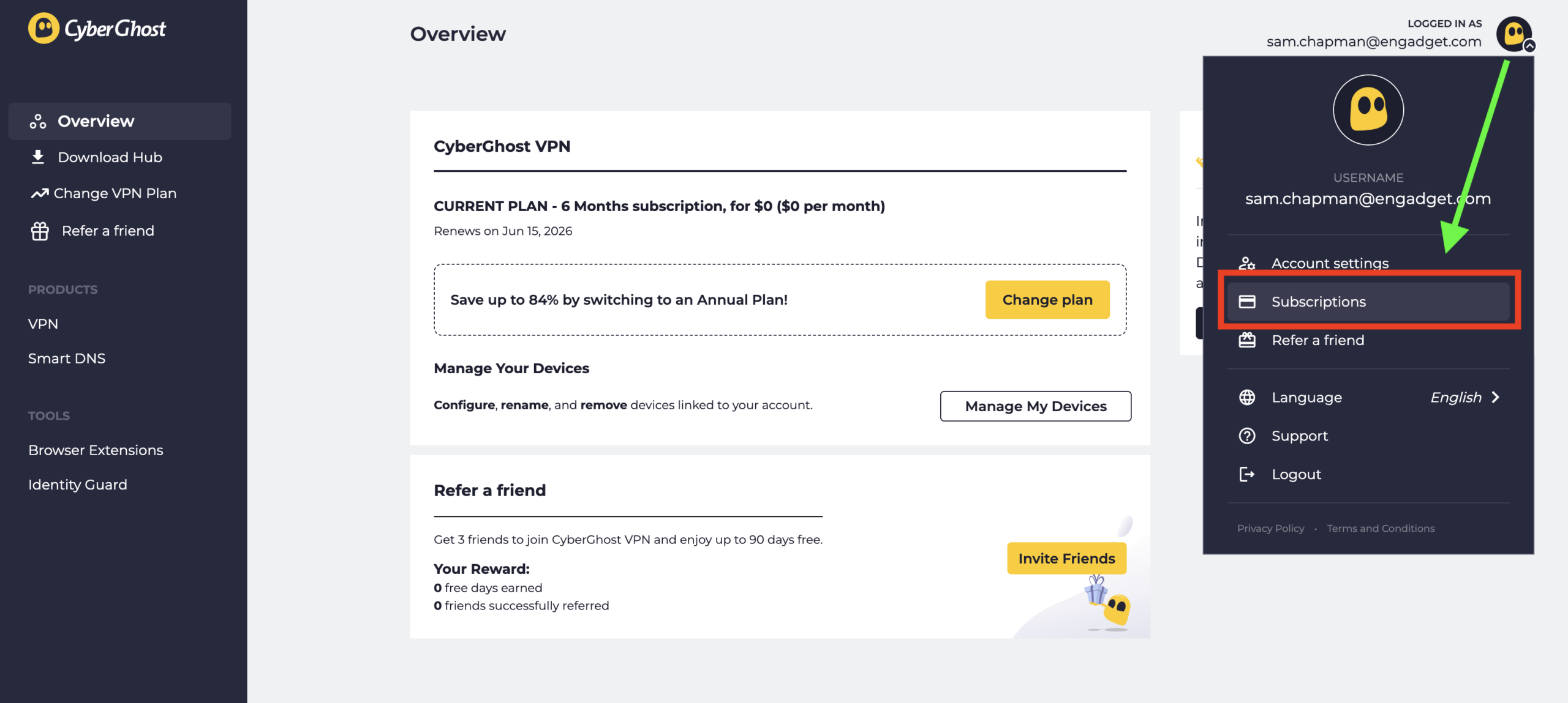 How to cancel CyberGhost and get a refund