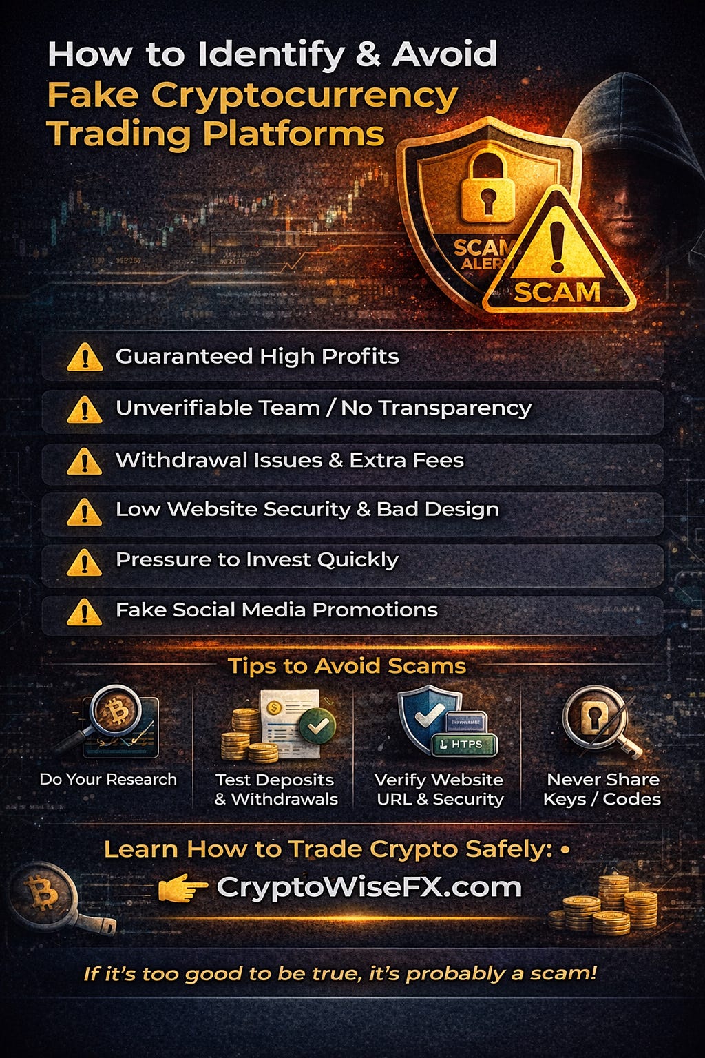 How to Identify a Fake Cryptocurrency Trading Platform — and How to Avoid Them