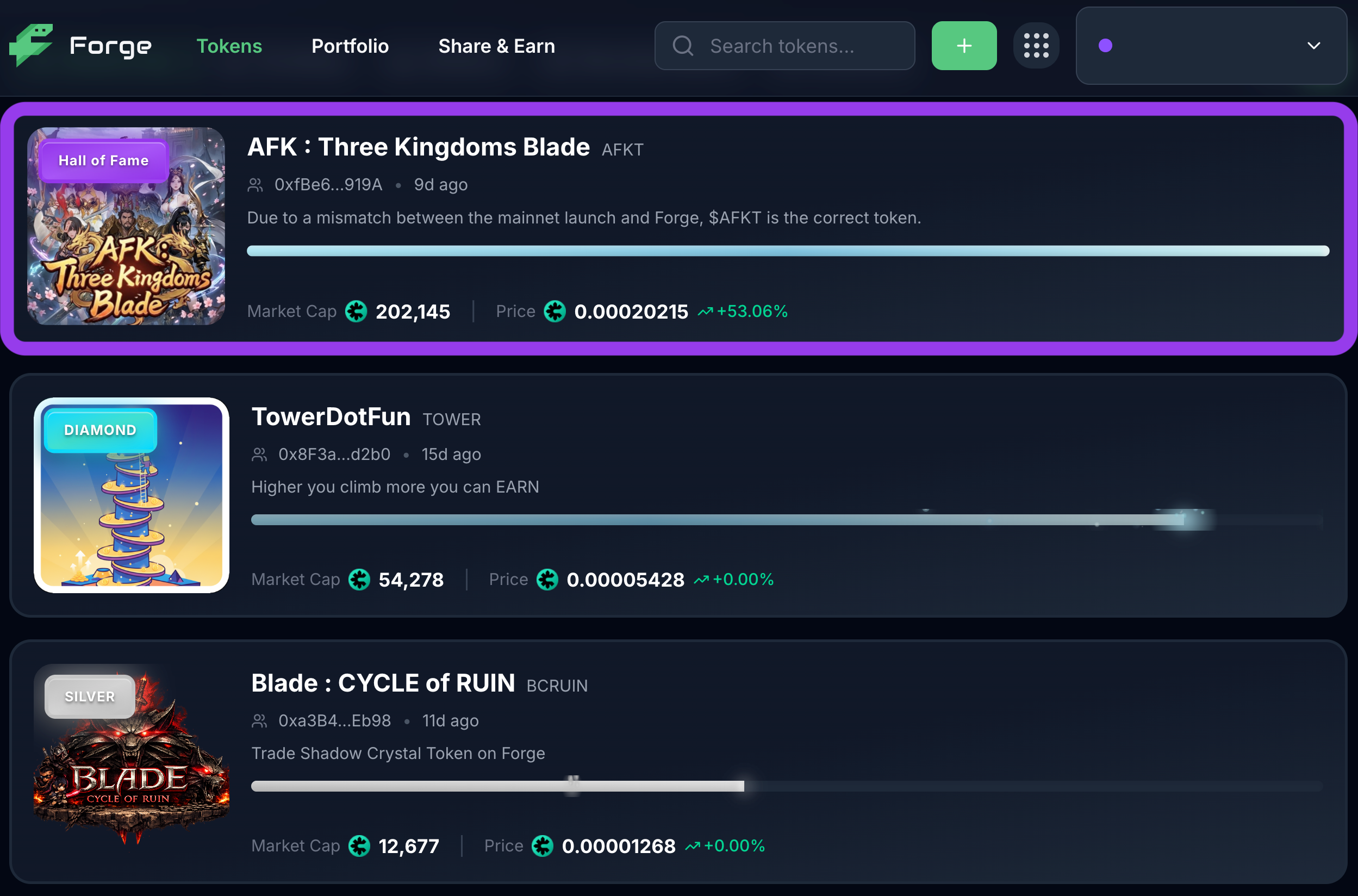 Introducing Forge Gametoken and the CROSS Forge Hall of Fame