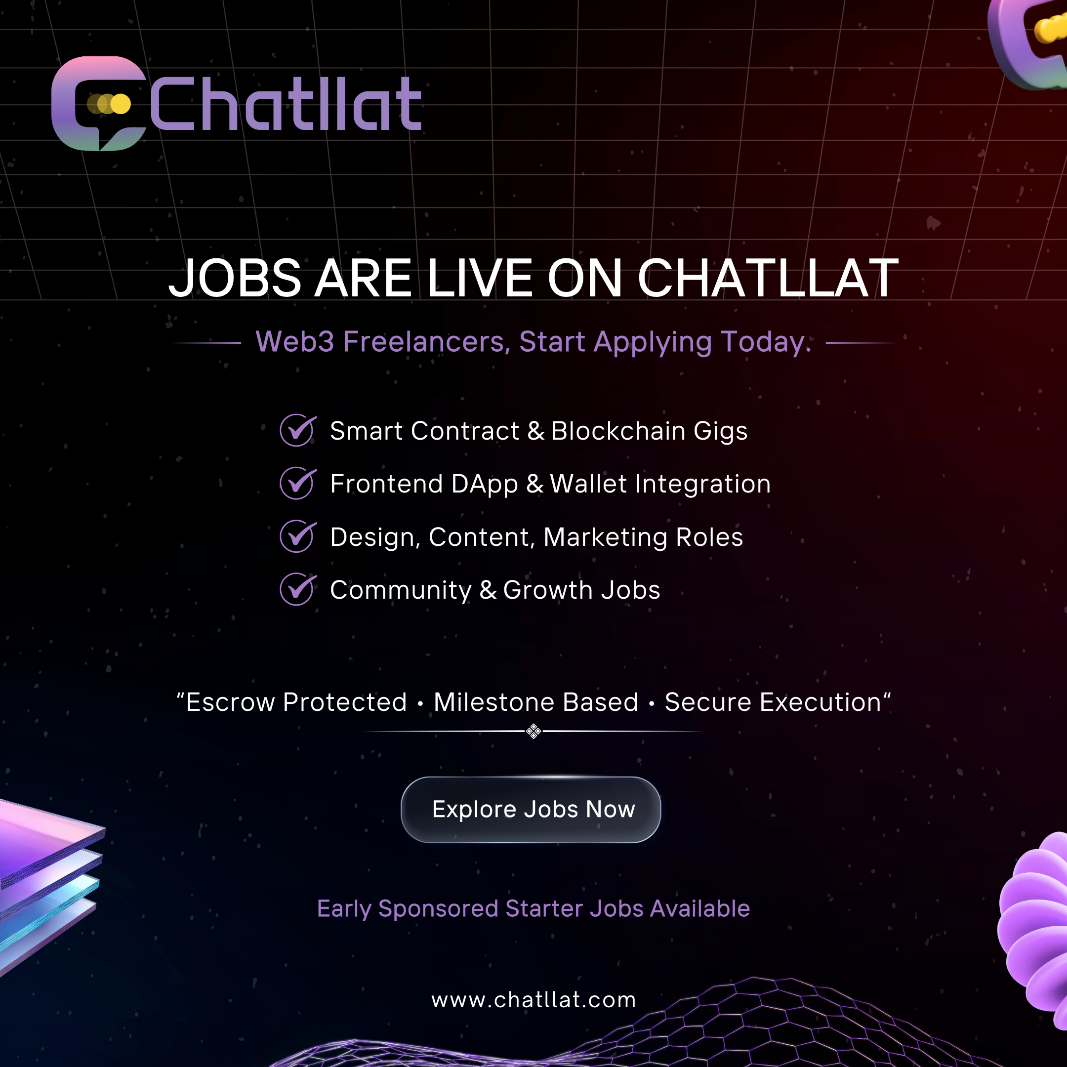 Jobs Are Live, Because Freelancing in Web3 Needs Structure!