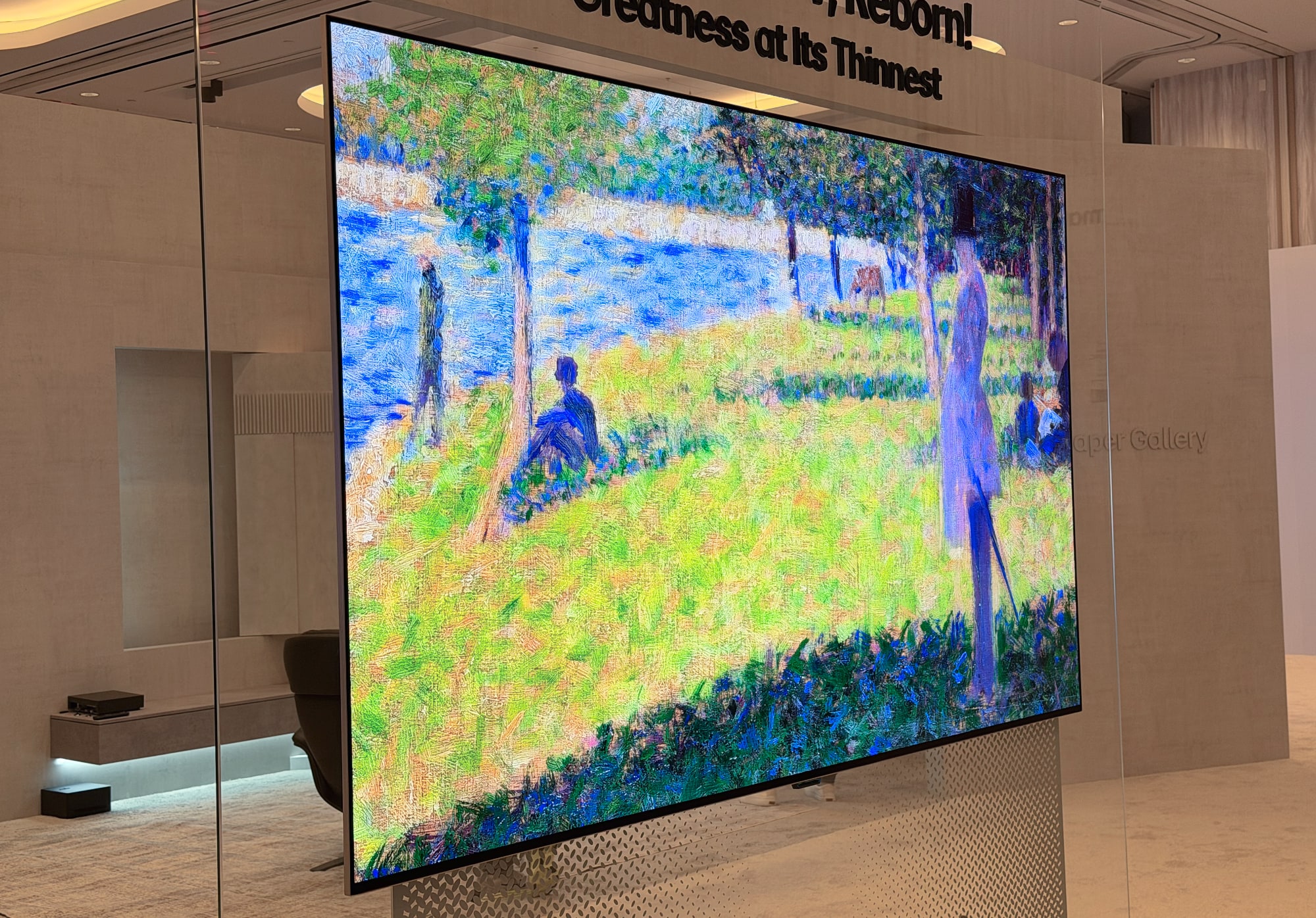 LG TVs at CES 2026: A stunning Wallpaper set, glorious Micro RGB colors and a better Gallery TV