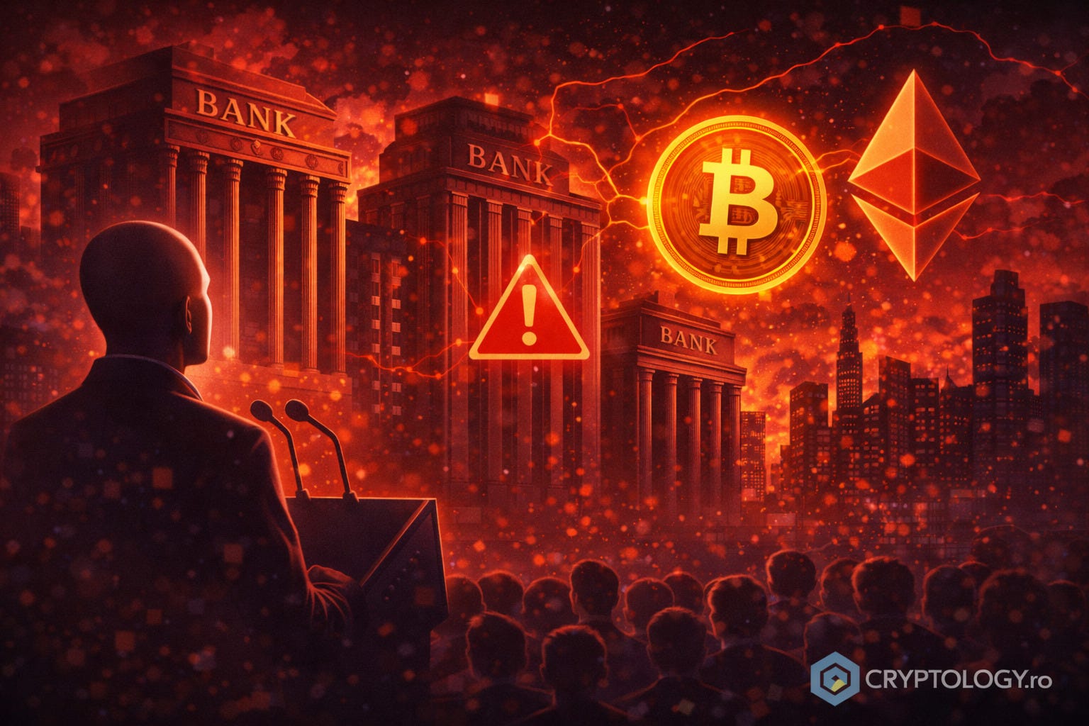 Marile bănci văd în criptomonede o amenințare existențială, spune șeful Coinbase