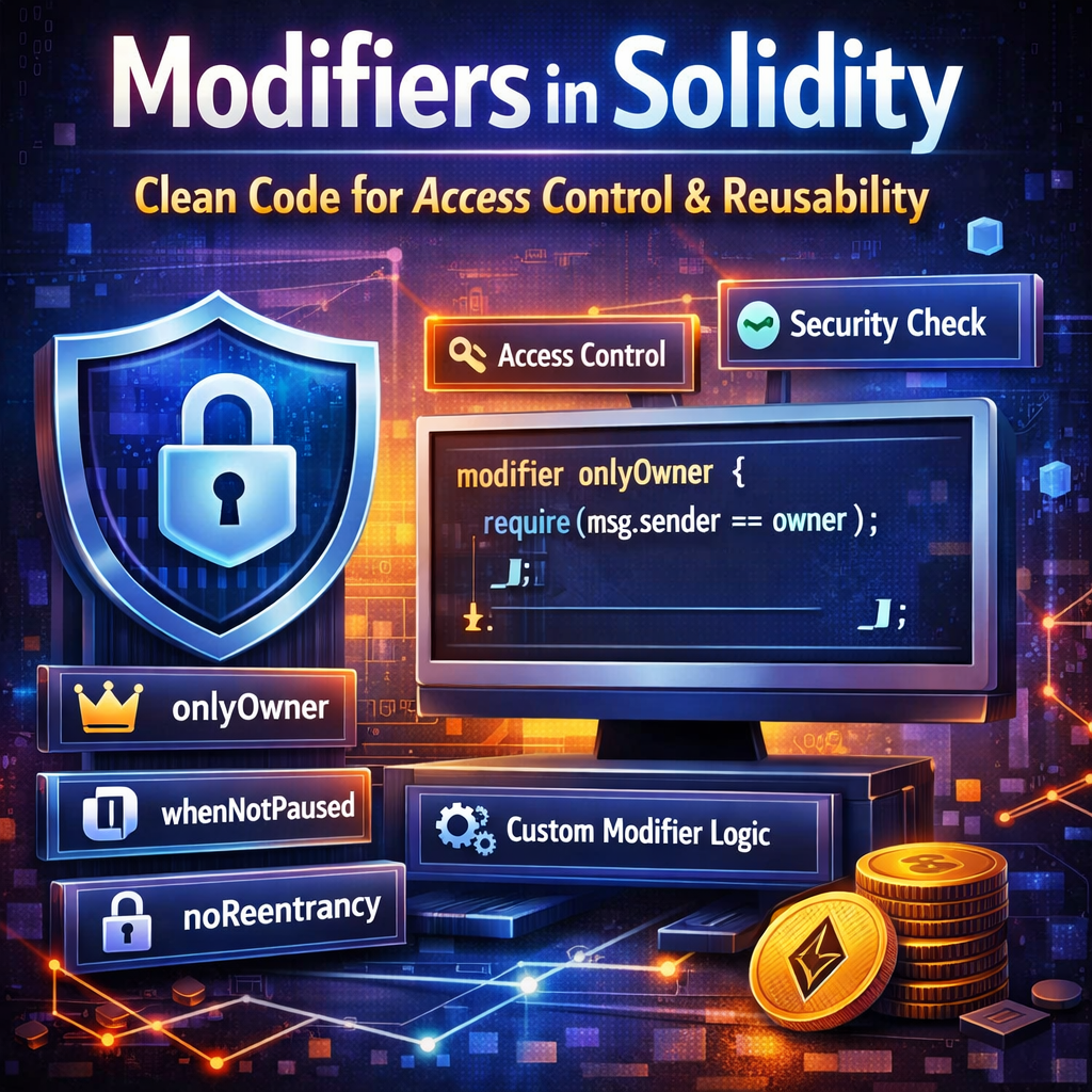 Modifiers in Solidity: Clean Code for Access Control and Reusability
