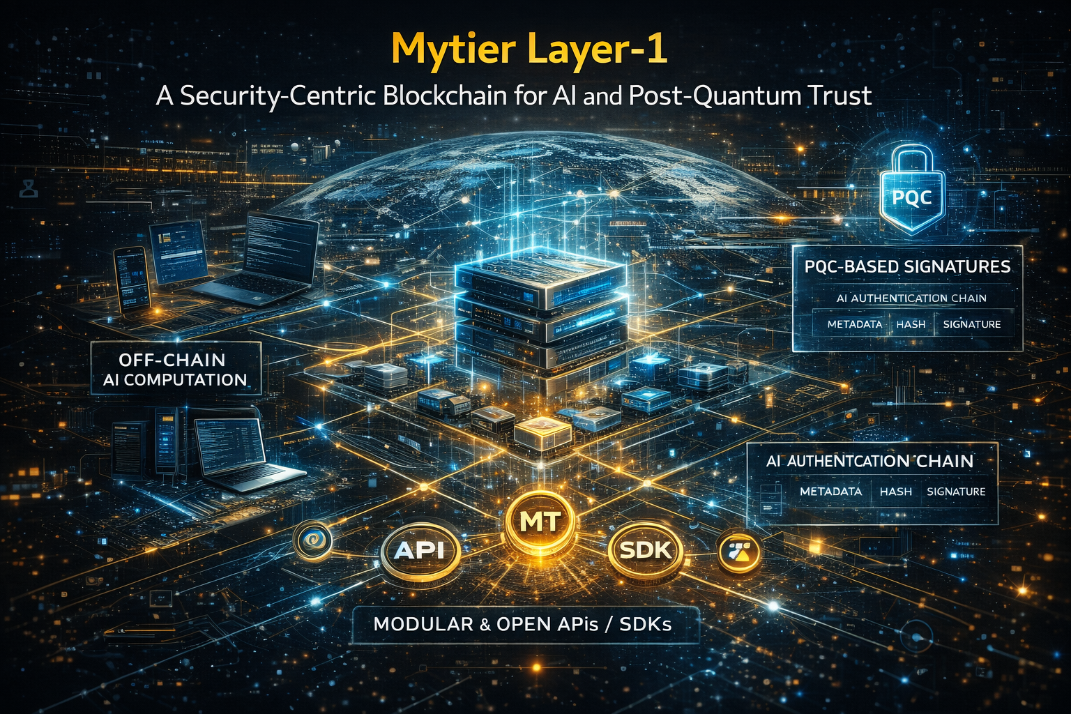 Mytier Layer-1 — A Security-Centric Blockchain for AI and Post-Quantum Trust