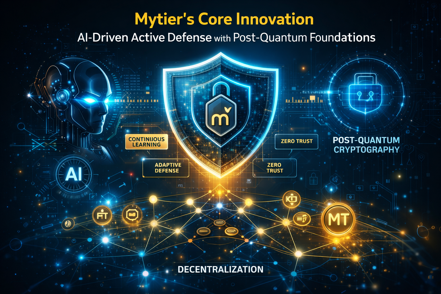 Mytier’s Core Innovation — AI-Driven Active Defense with Post-Quantum Foundations