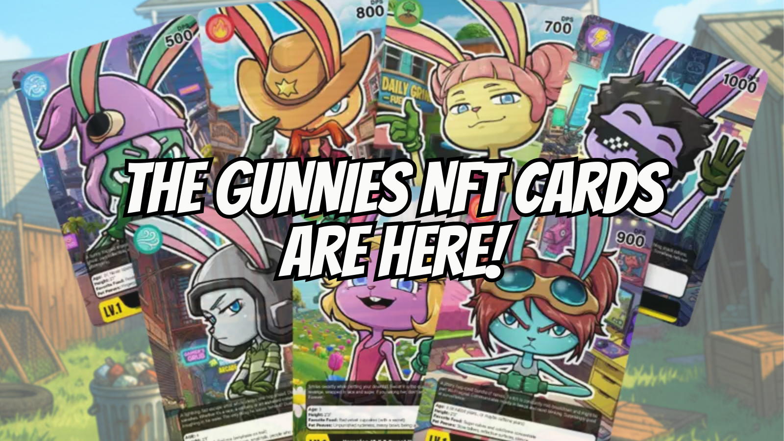 New Collectibles: The Gunnies NFT Cards are here!