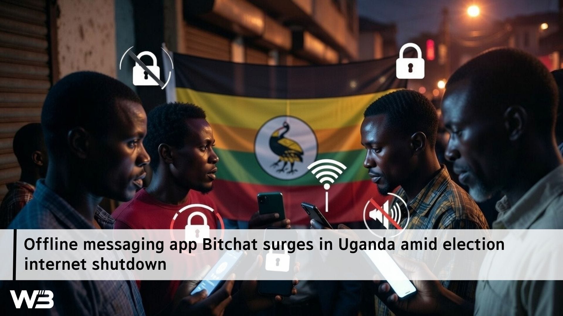Offline messaging app Bitchat surges in Uganda amid election internet shutdown