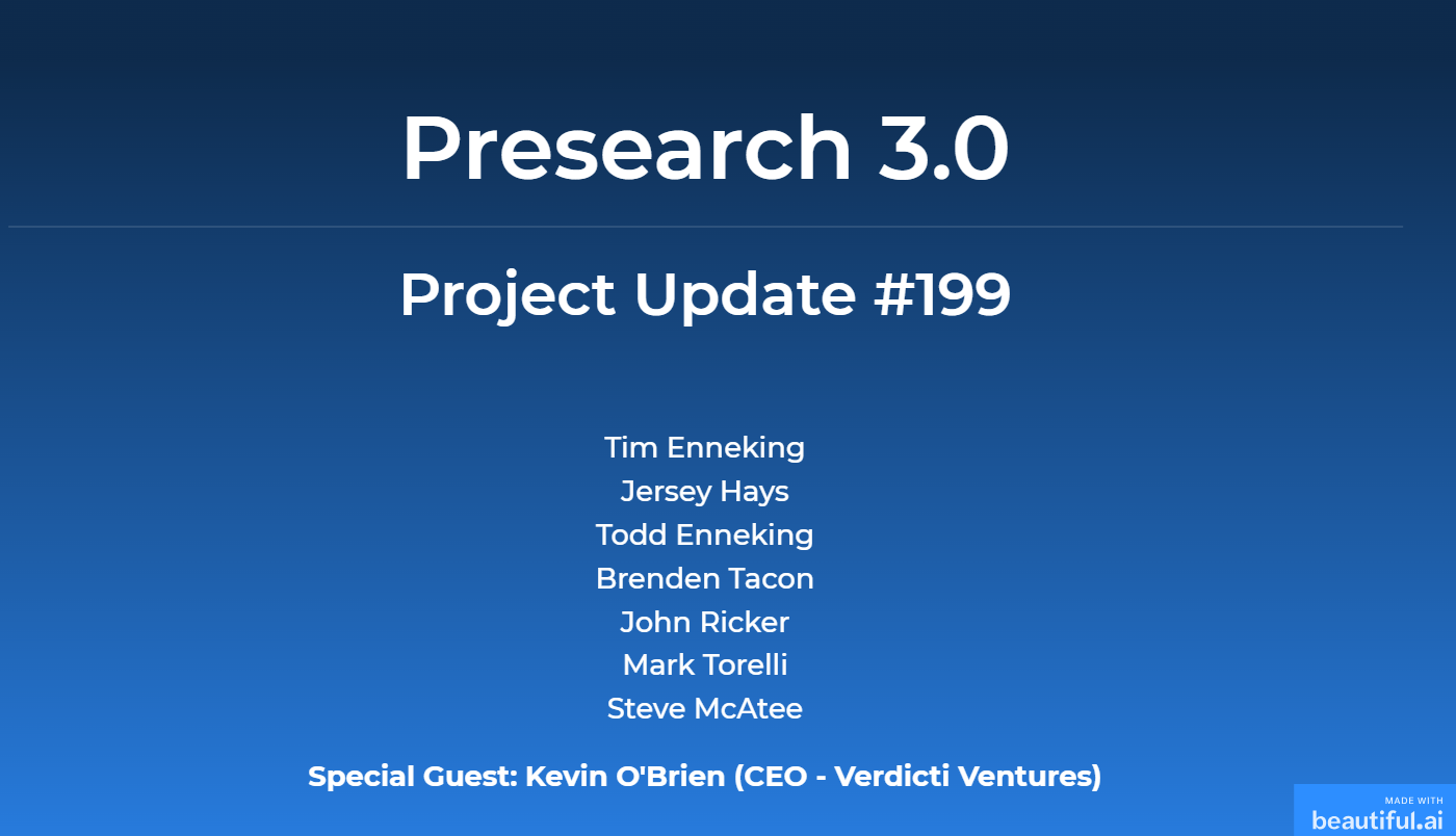 Project Update #199— January 9st, 2026