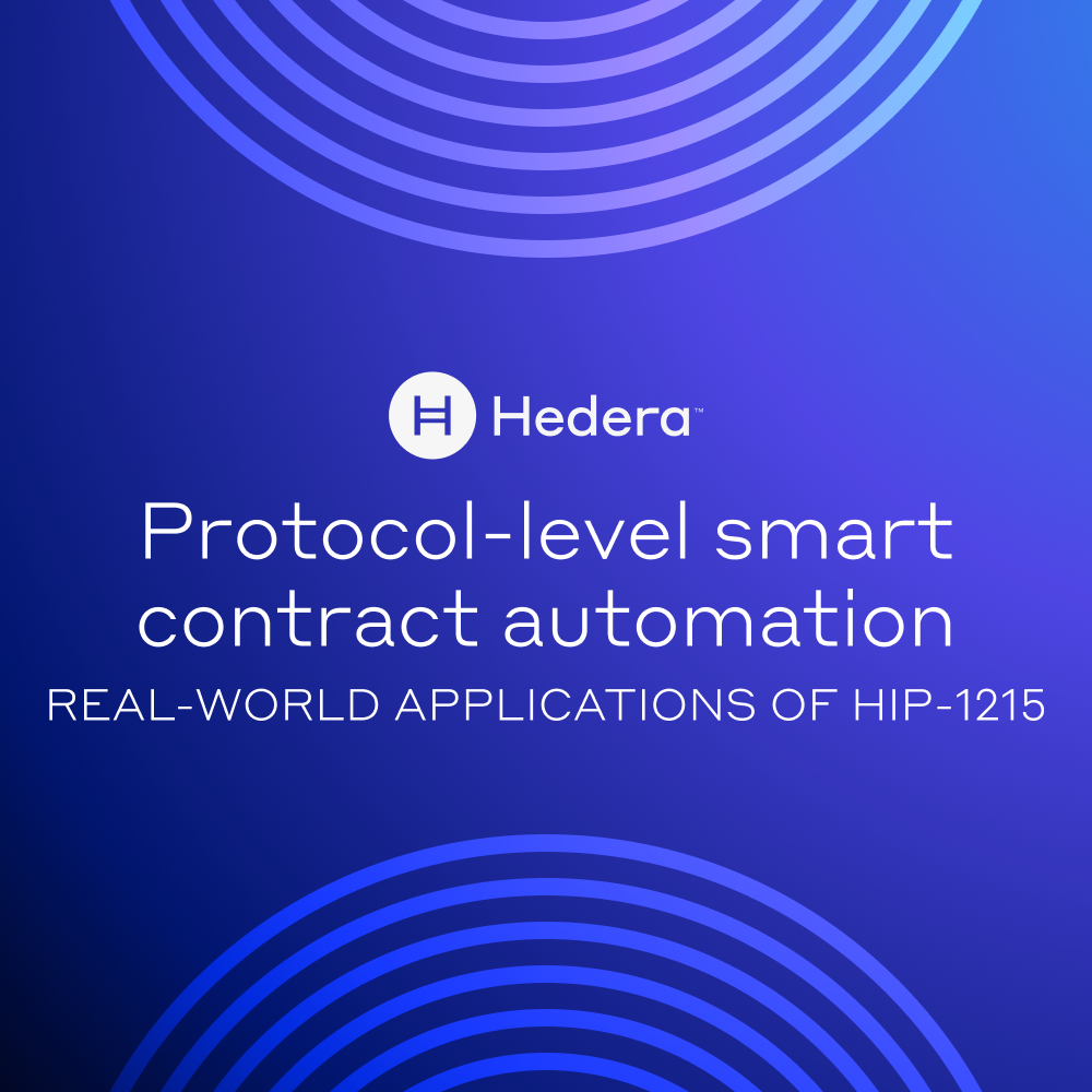 Real-world applications of protocol-level smart contract automation on Hedera