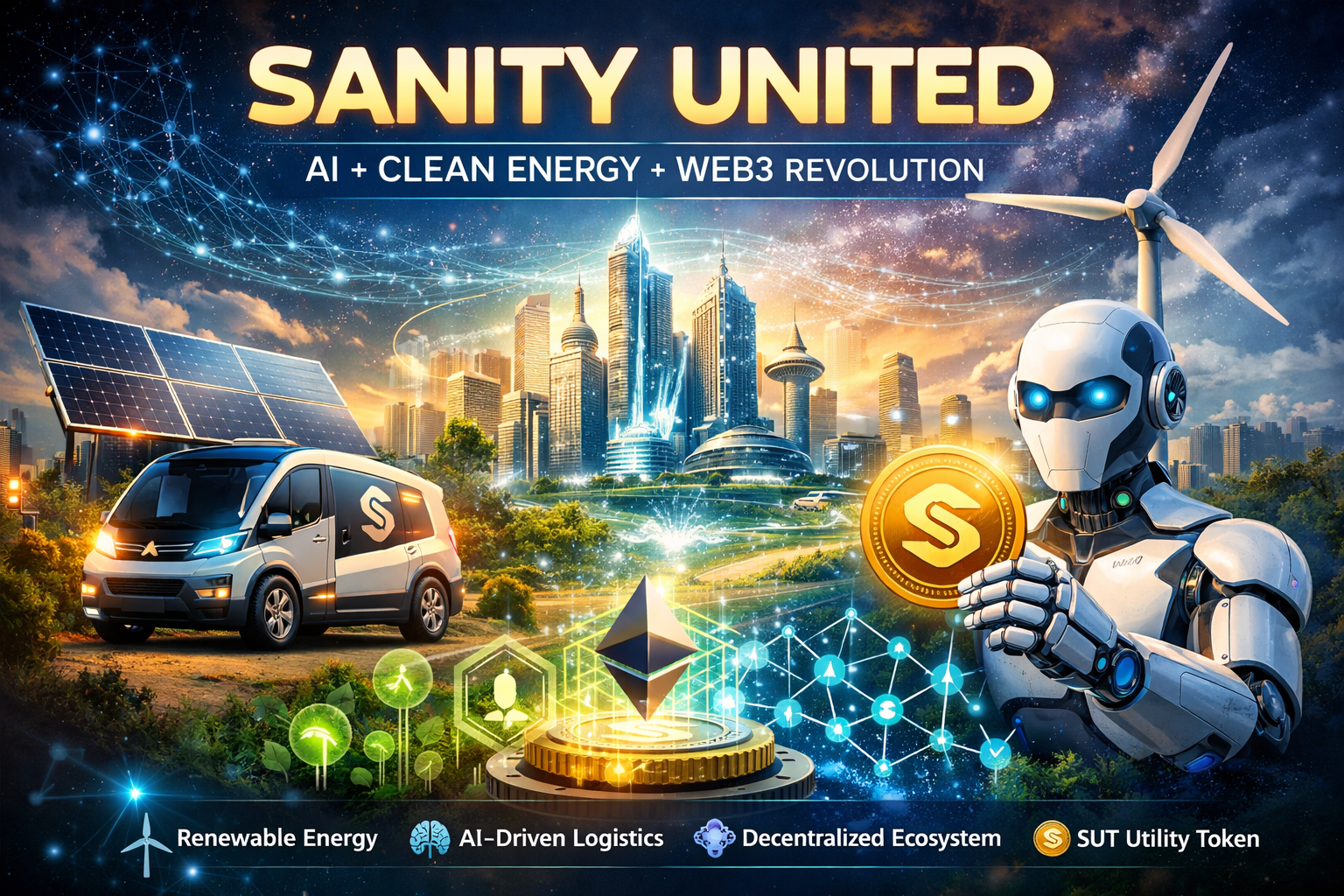 SANITY UNITED: The Web3-Powered Blueprint for Sustainable AI + Clean Energy Innovation