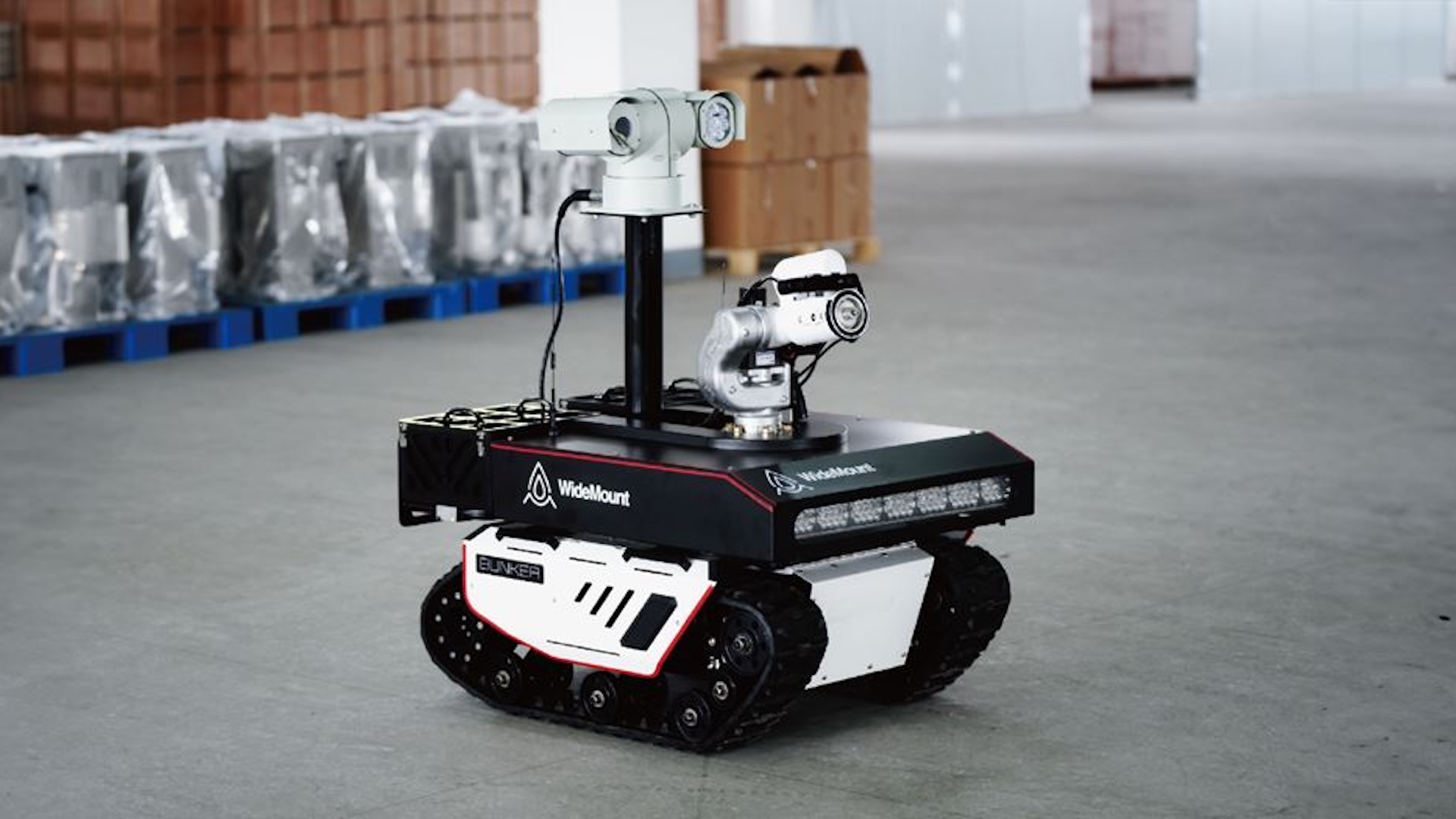 Small firefighting robot tank uses mm-wave radar to navigate smoke without GPS
