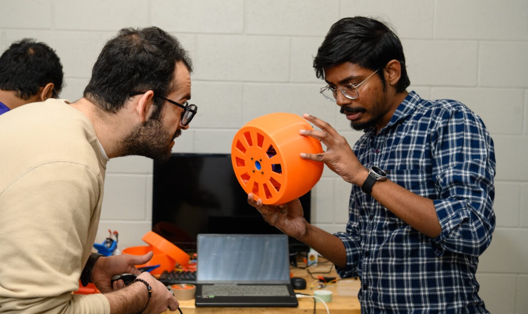 Spinning-mass robots that roll and swim could soon achieve insect-like flight