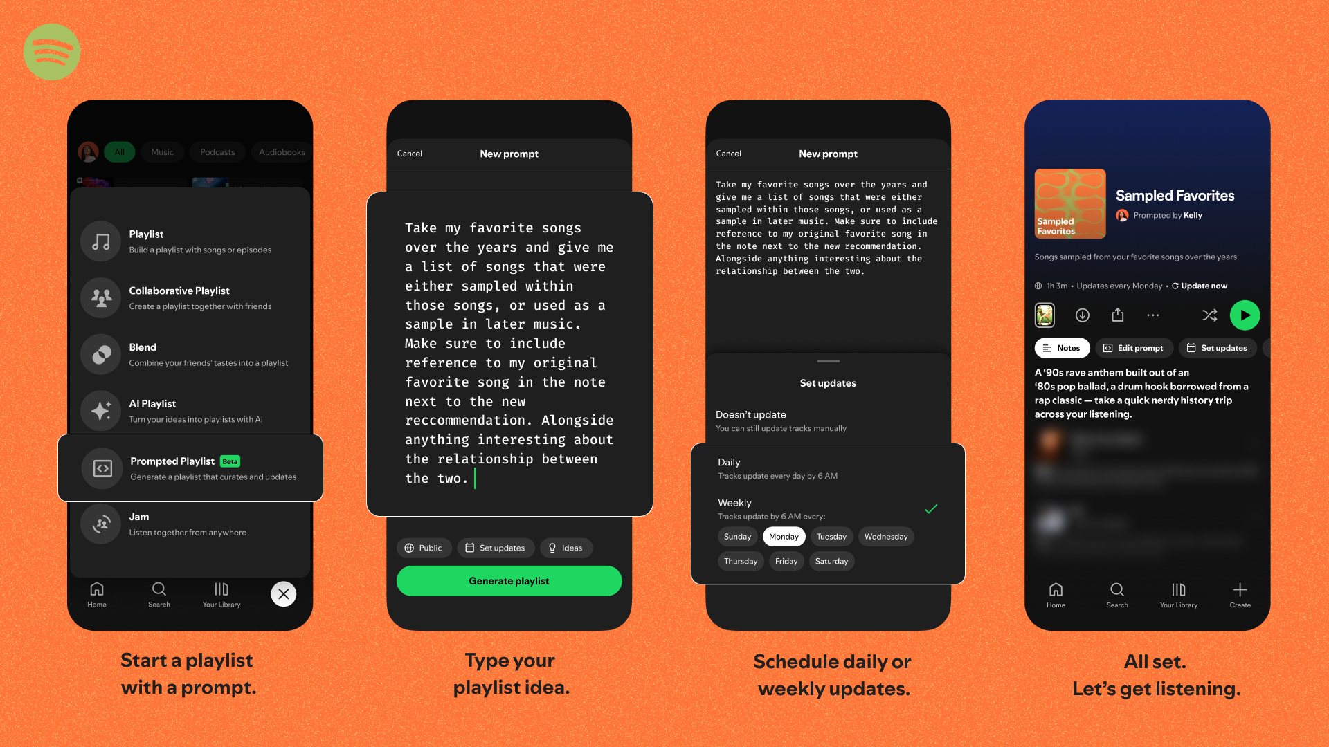Spotify’s Prompted Playlist lets you describe exactly what you want to hear