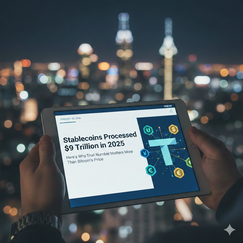 Stablecoins Processed $9 Trillion in 2025. Here’s Why That Number Matters More Than Bitcoin’s Price