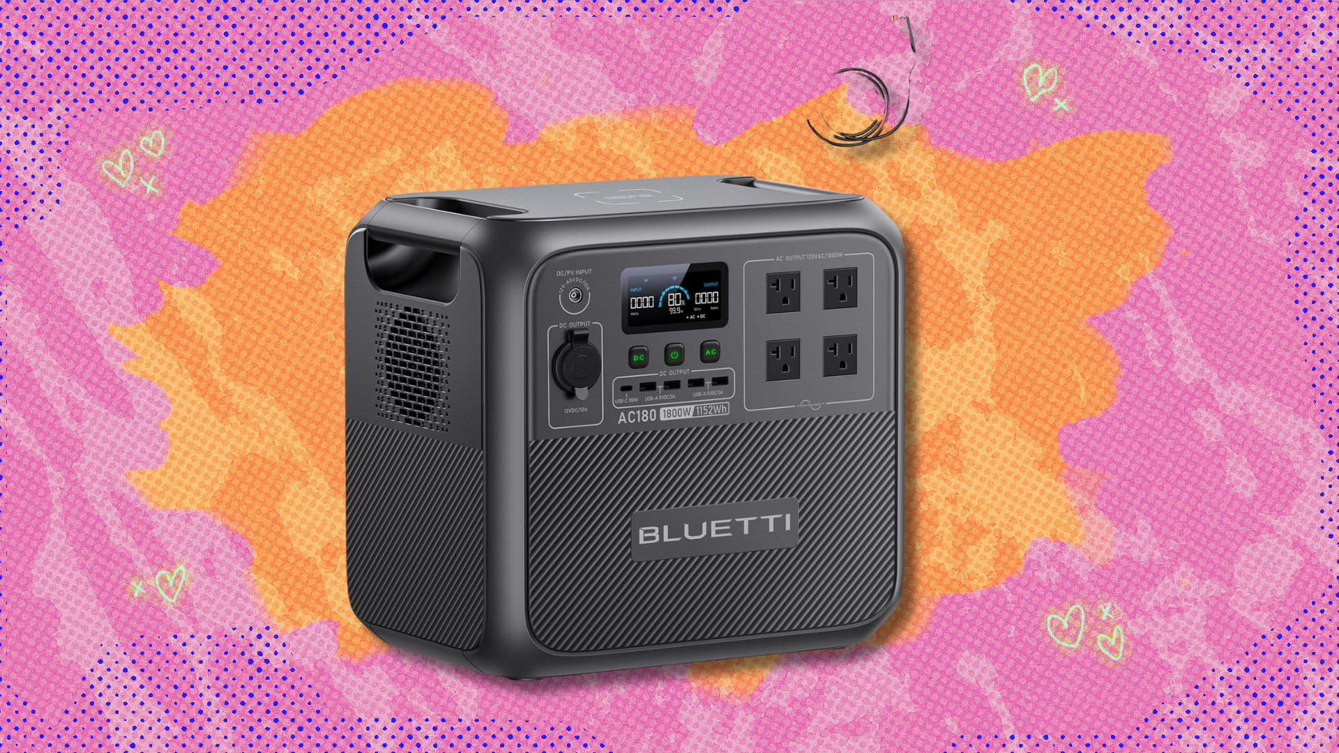 Stay prepared with the Bluetti AC180 Portable Power Station for its lowest price ever