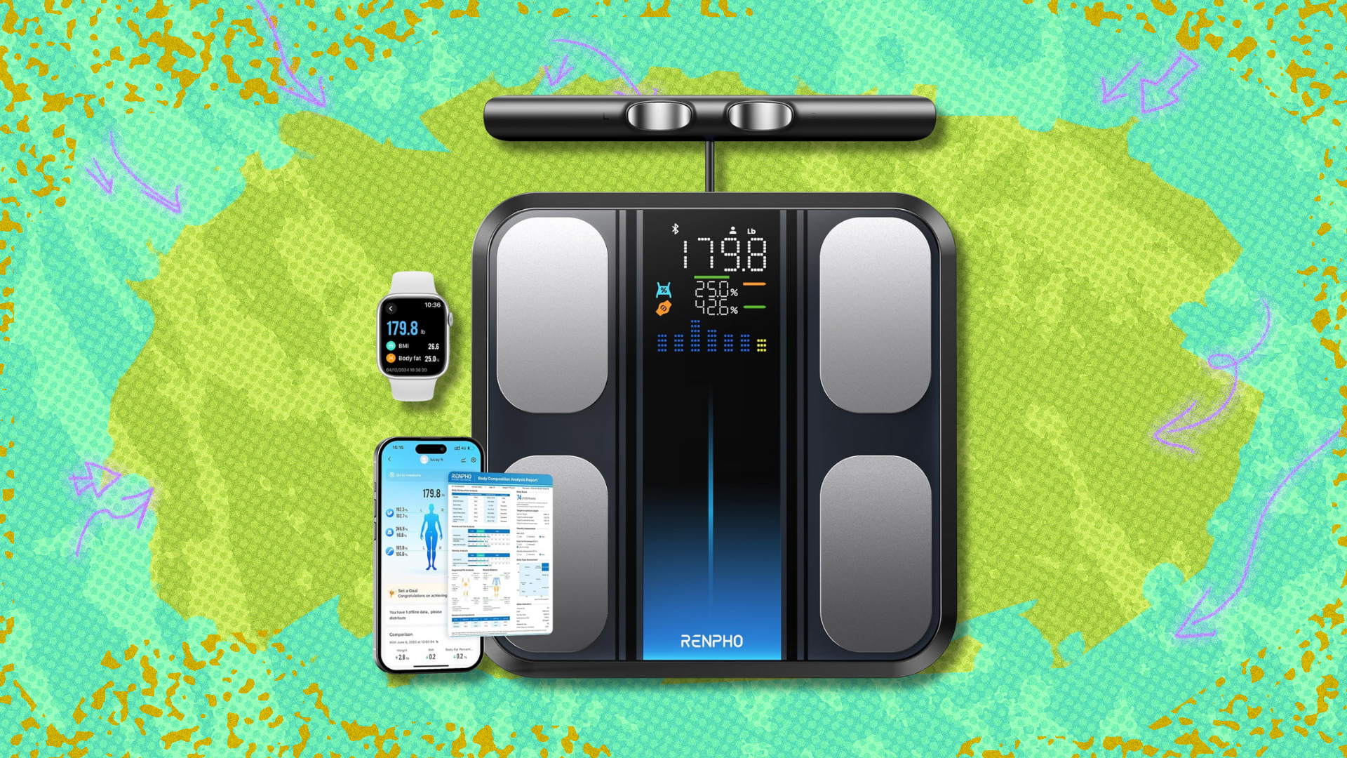 Stick to your fitness New Year resolutions with the Renpho Smart Scale for its lowest price yet