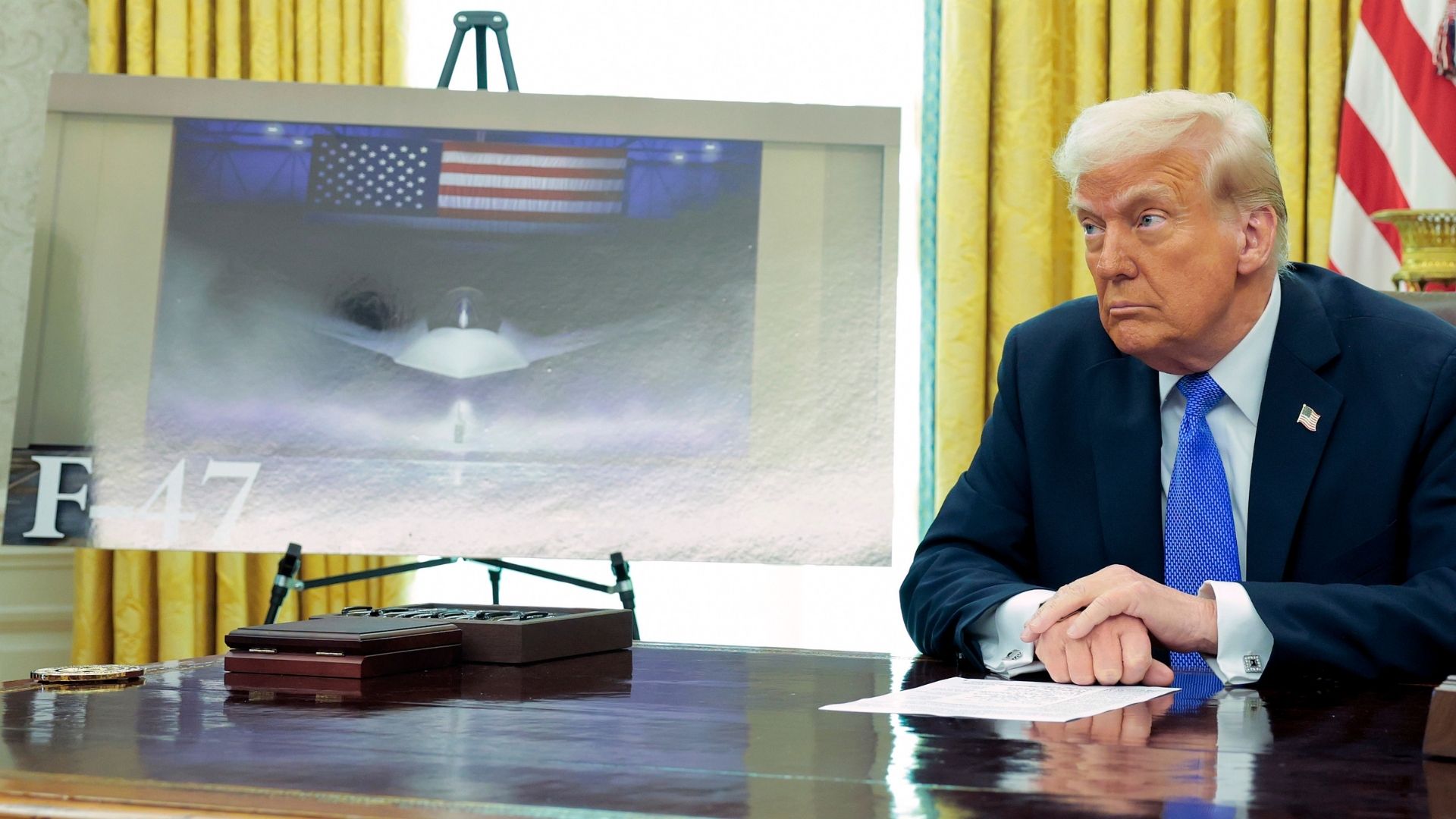 ‘Take that 47 off’: Trump says he may change name of 6th-gen fighter if he dislikes it