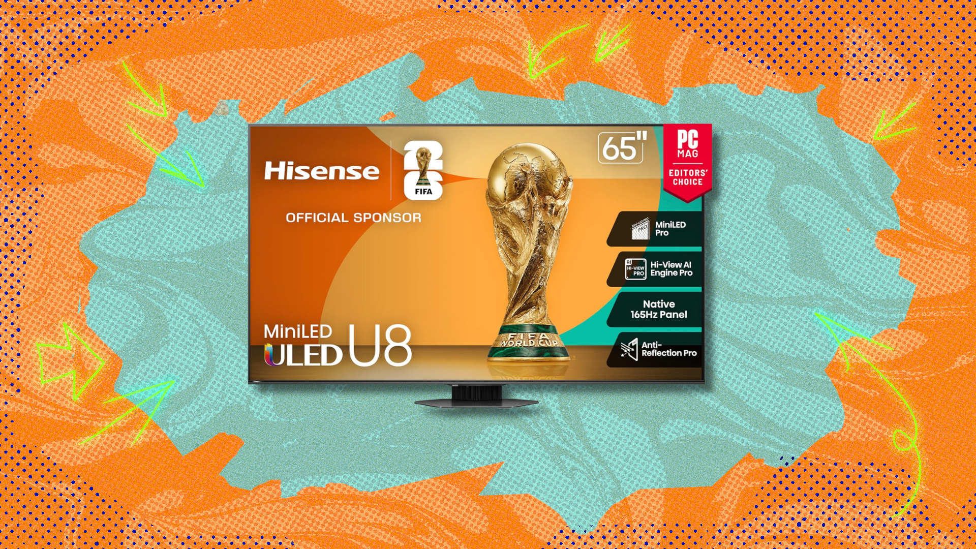 The 65-inch Hisense Class U8 Mini-LED TV is on sale for under $1,000 at Amazon — save $500