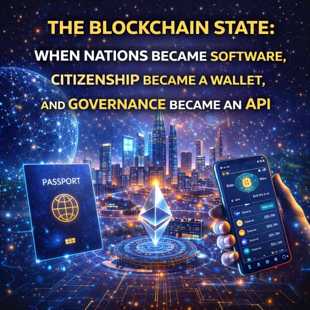 The Blockchain State: When Nations Became Software, Citizenship Became a Wallet, and Governance…