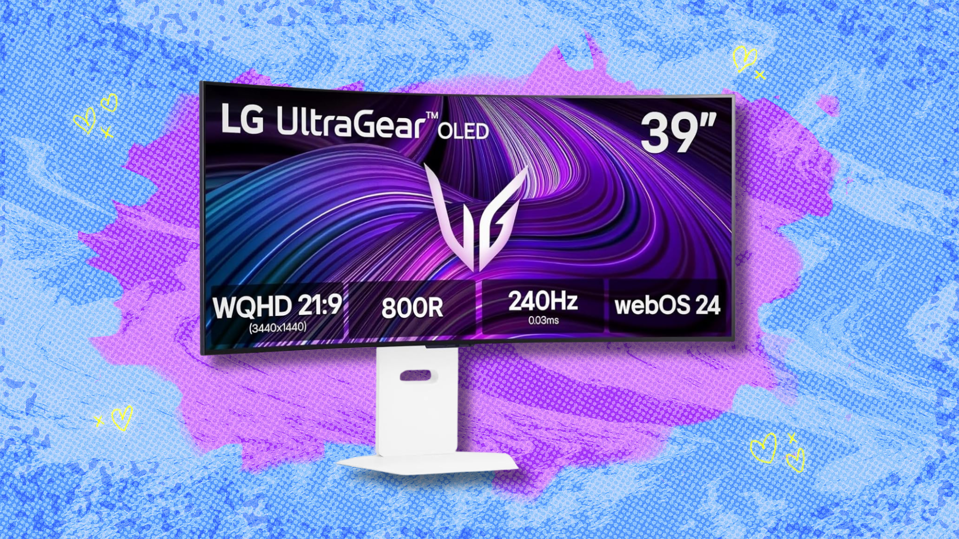 The enormous 39-inch LG 39GX90SA-W 39-inch Ultragear OLED Curved Gaming Monitor is over $700 off