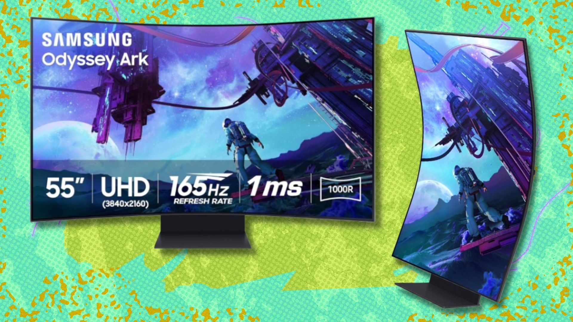 The giant 55-inch Samsung Odyssey Ark curved gaming monitor is on sale for $1,500 off