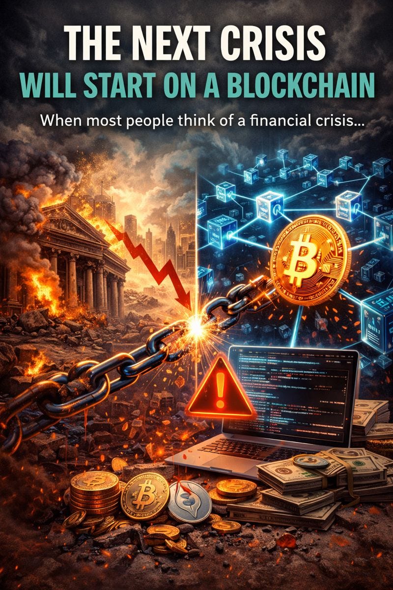 The Next Crisis Will Start on a Blockchain