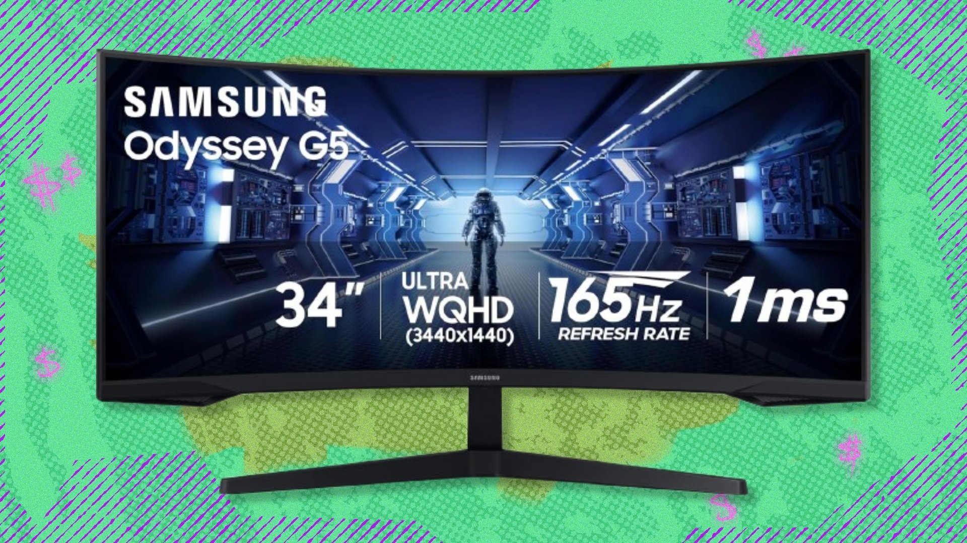 The Samsung Odyssey G5 ultra-wide gaming monitor just dropped to under $300 at Amazon
