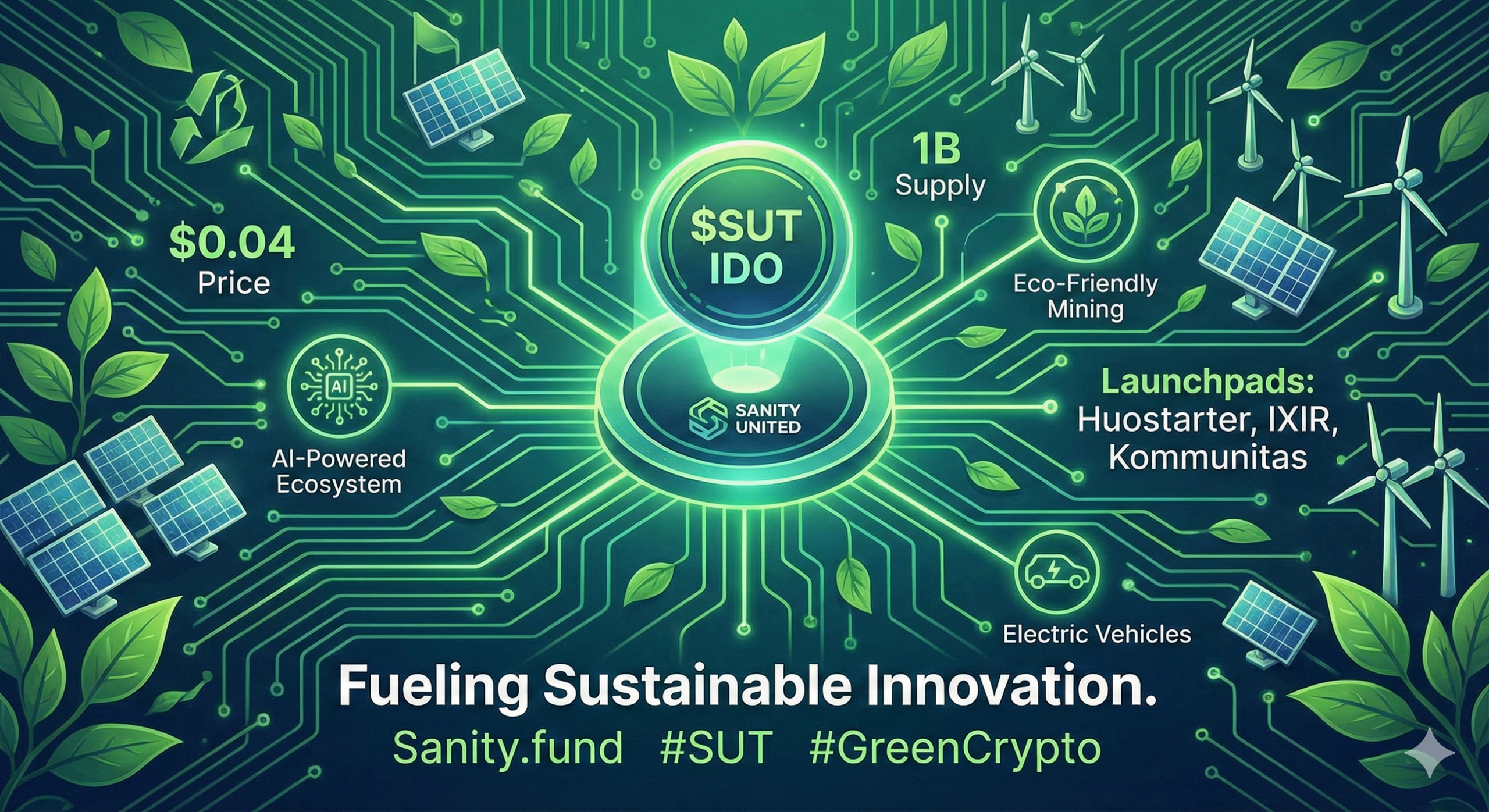 The $SUT IDO: Revolutionizing Green Tech with Sanity United