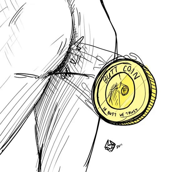 TL;DR Version of $Buttcoin: The Omega Meme