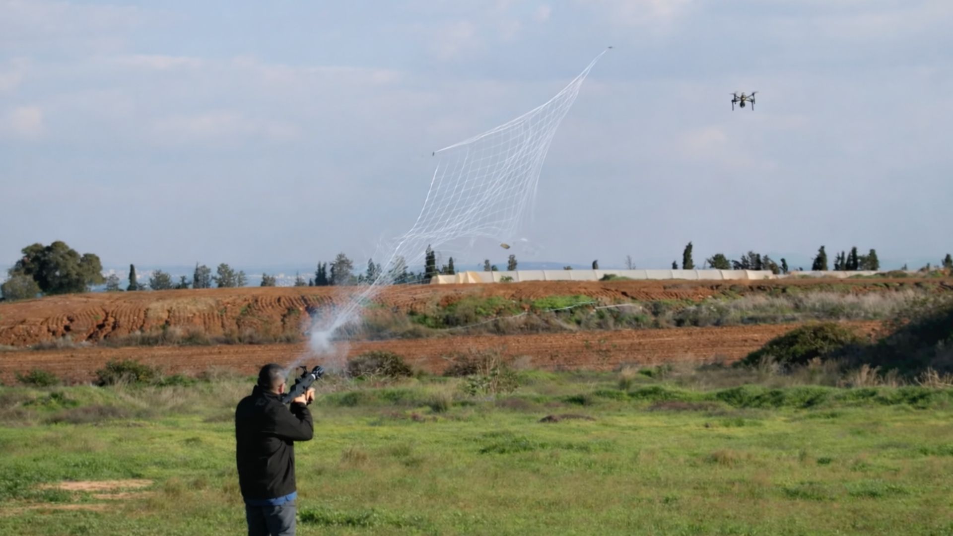 Watch: New cost-effective air defense system uses nets to intercept drones midair