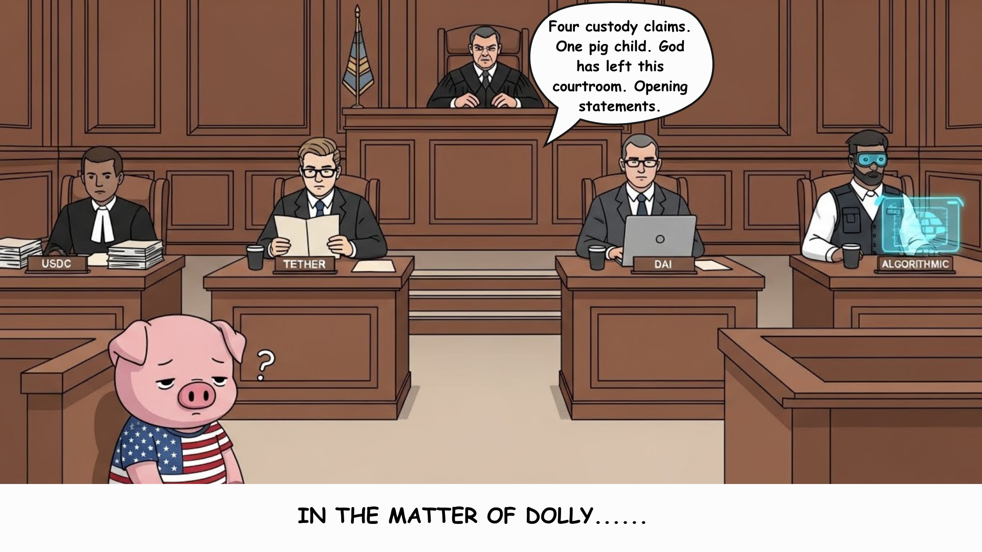 We Put All Four Stablecoins on Trial (A Visual Comic)