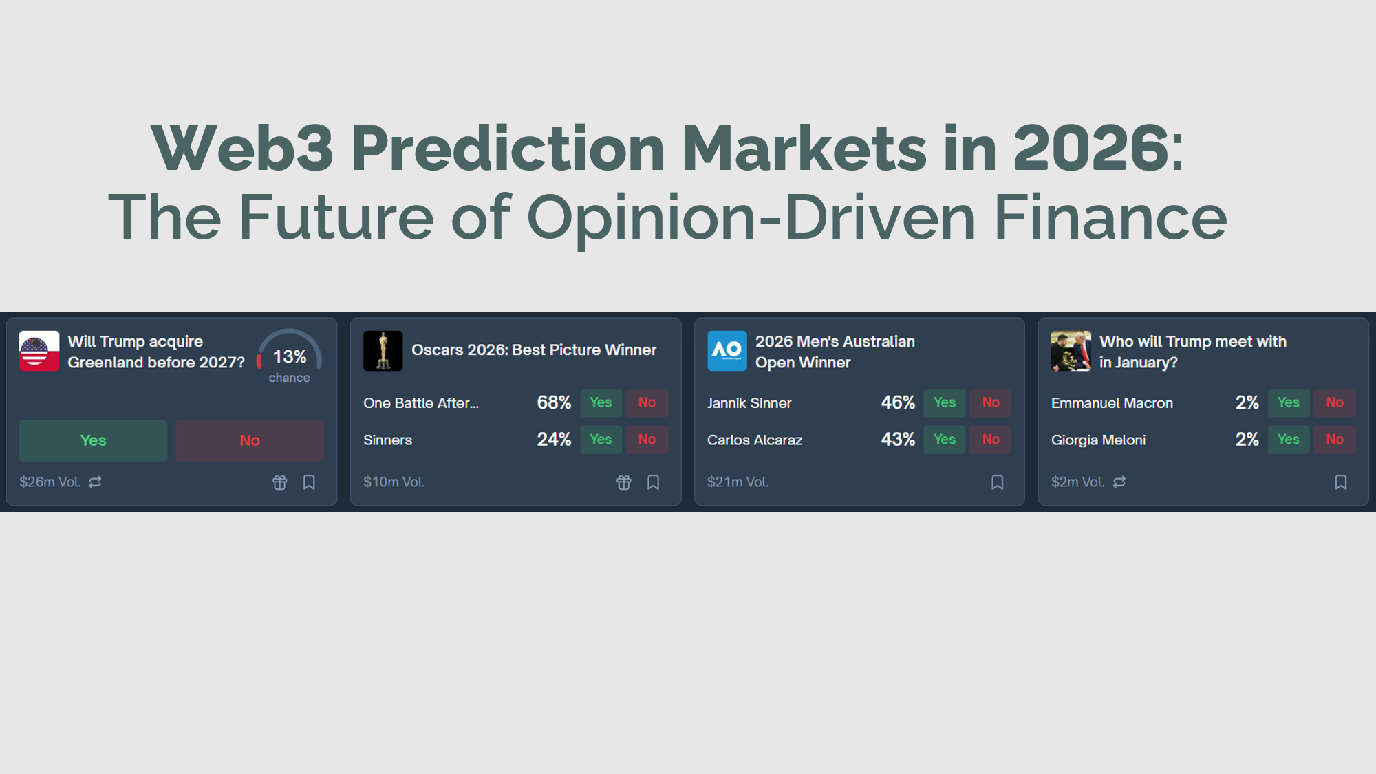 Web3 Prediction Markets in 2026: The Future of Opinion-Driven Finance