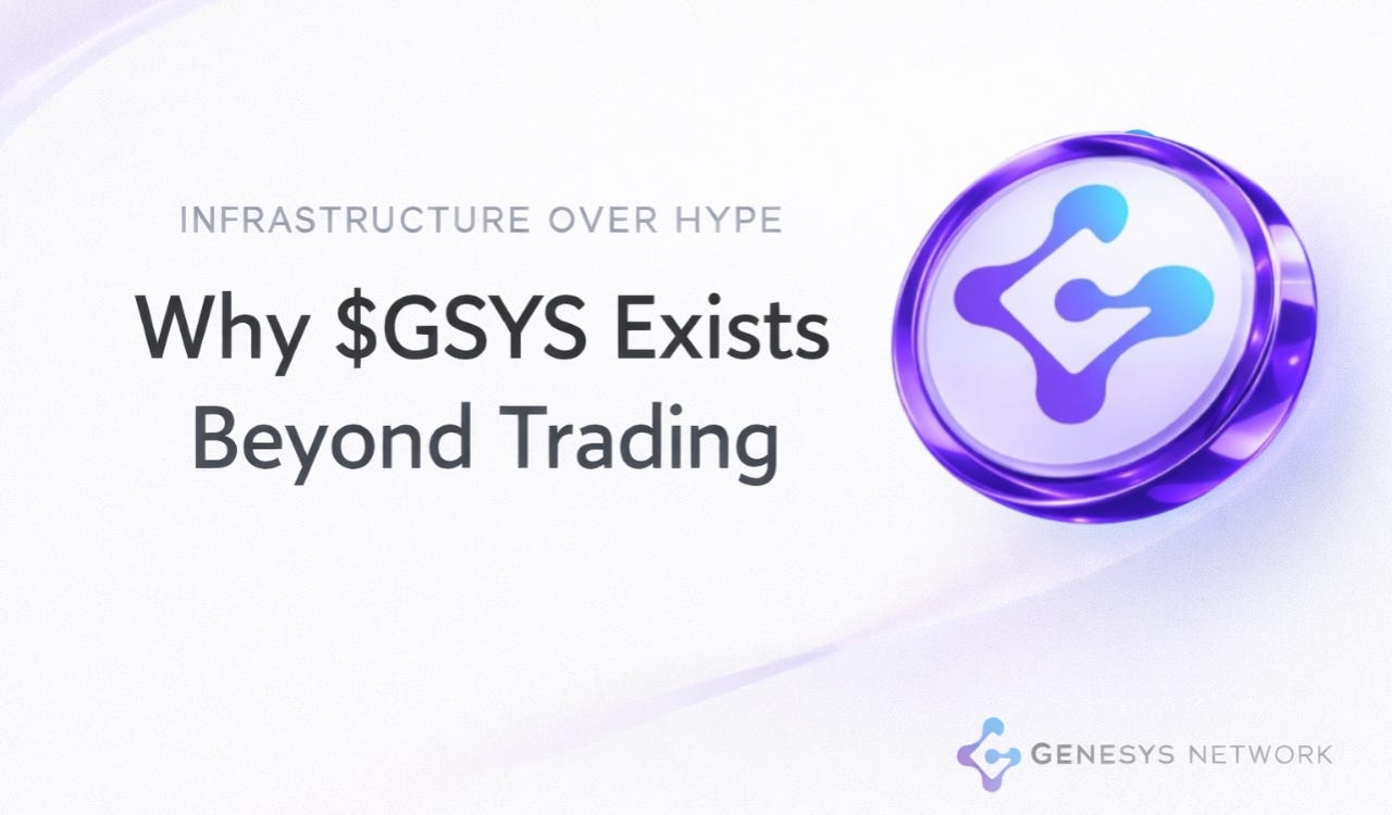 Why $GSYS Exists Beyond Trading And Why That Actually Matters