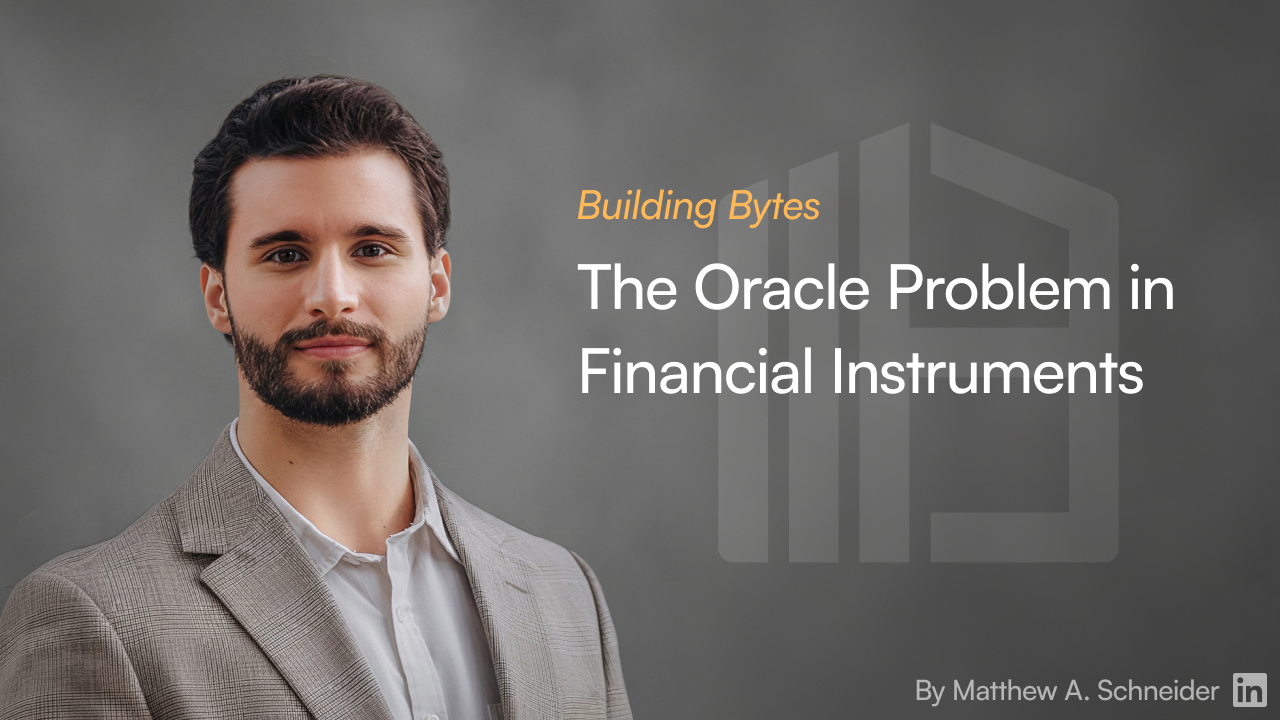 xx. The Oracle Problem in Financial Instruments