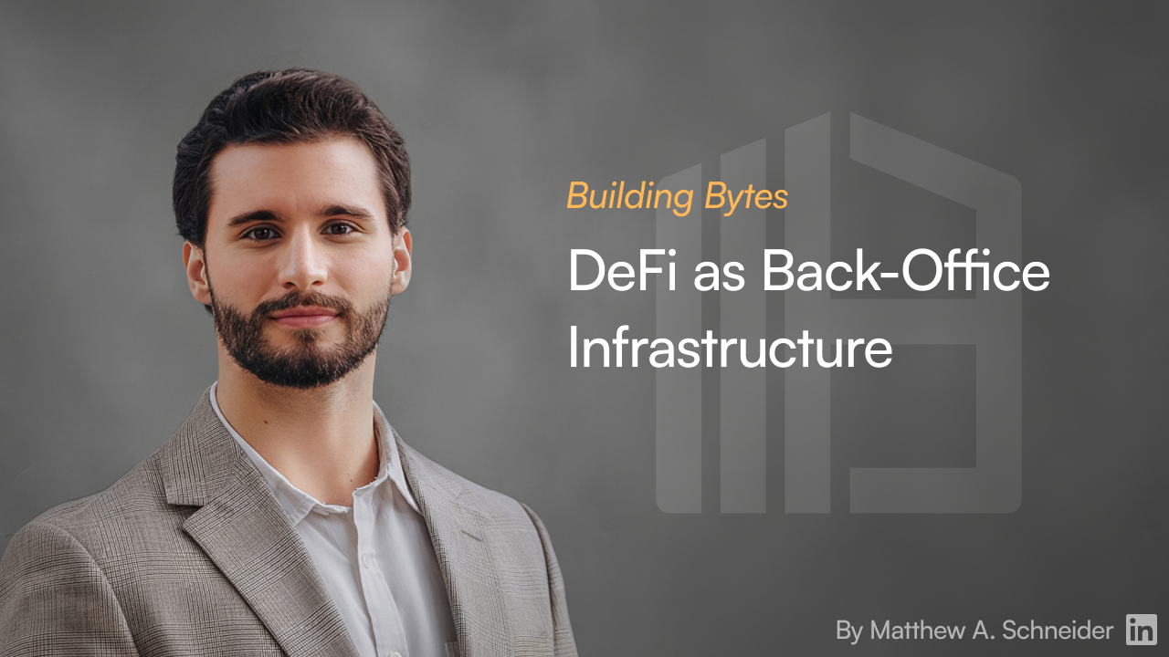 xxi. DeFi as Back-Office Infrastructure