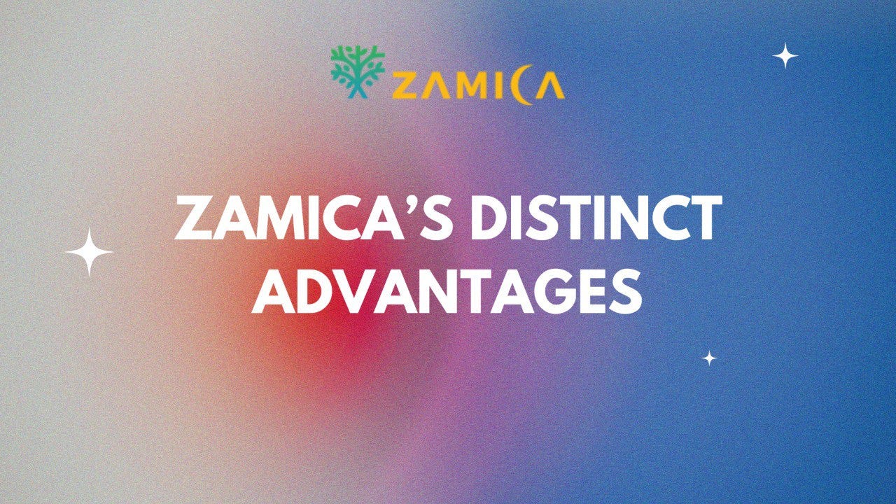 ZAMICA’S DISTINCT ADVANTAGES
