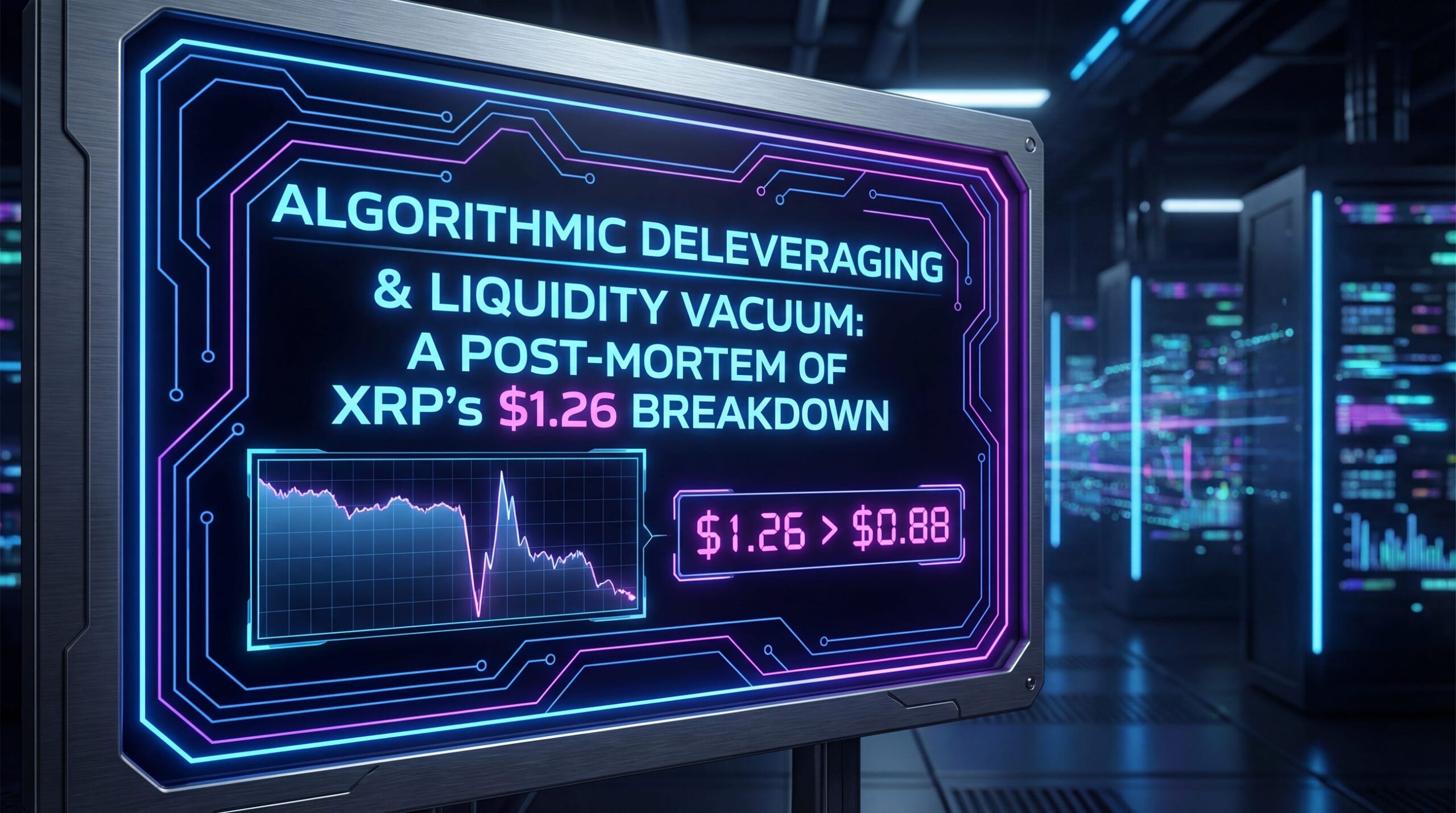 Algorithmic Deleveraging and Liquidity Vacuum: A Post-Mortem of XRP’s $1.26 Breakdown