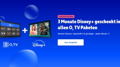 Anzeige: Jetzt drei Monate Disney+ geschenkt bei o2 TV sichern