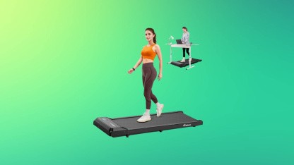 Anzeige: Leises Walking-Pad mit App für unter 100 Euro bei Amazon