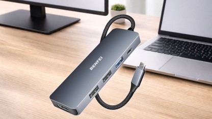 Anzeige: Portabler USB-C-Hub – 5-in-1-Dock für nur 9 Euro