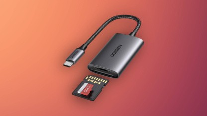 Anzeige: USB-C-Kartenleser mit 312 MBit/s für 16,37 Euro bei Amazon