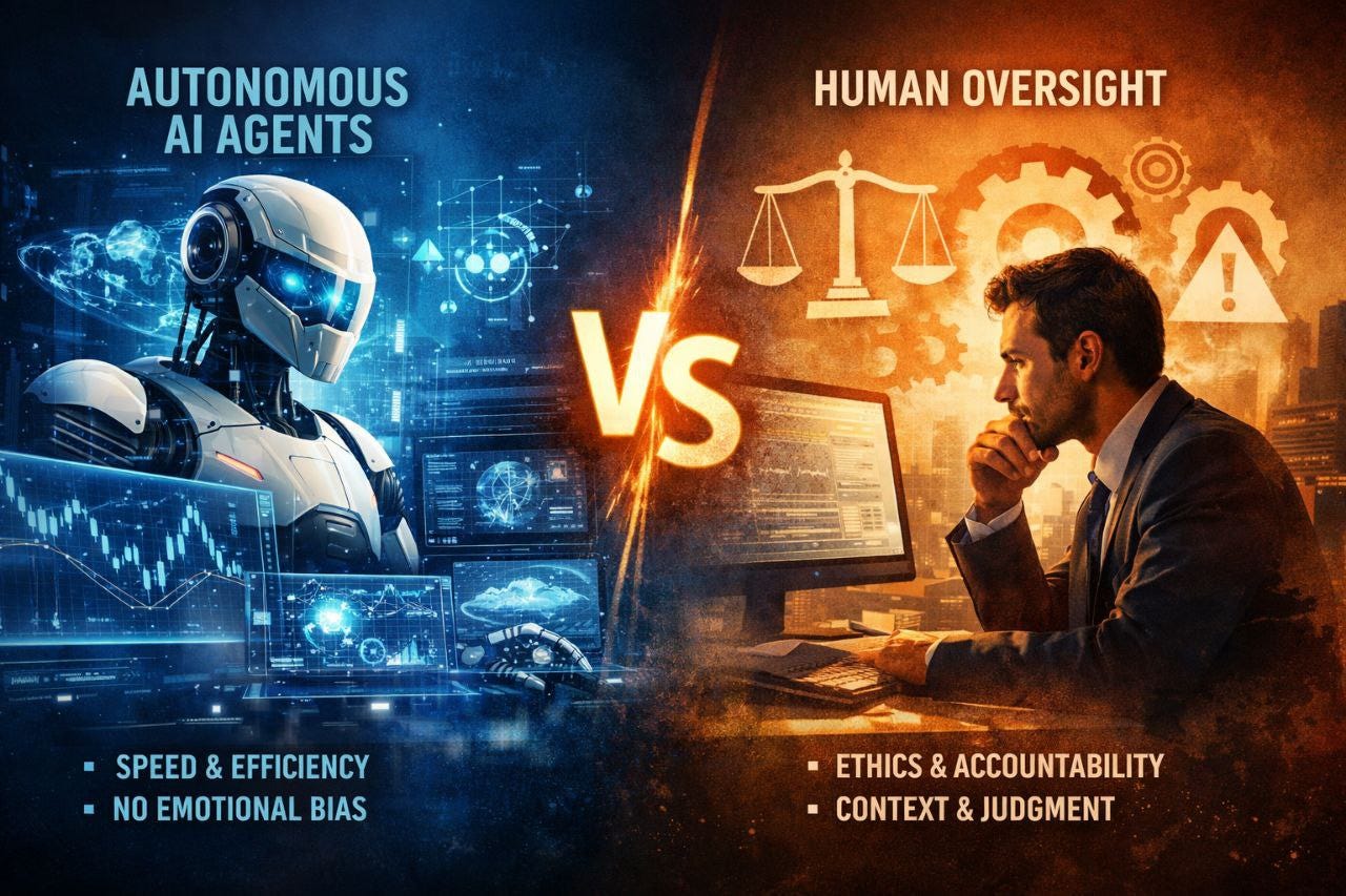 Autonomous AI Agents vs. Human Control: Who Should Be in Charge?
