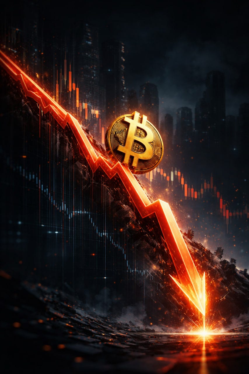 پیش‌بینی قیمت بیت‌کوین: احتمال سقوط تا ۴۰ هزار دلار