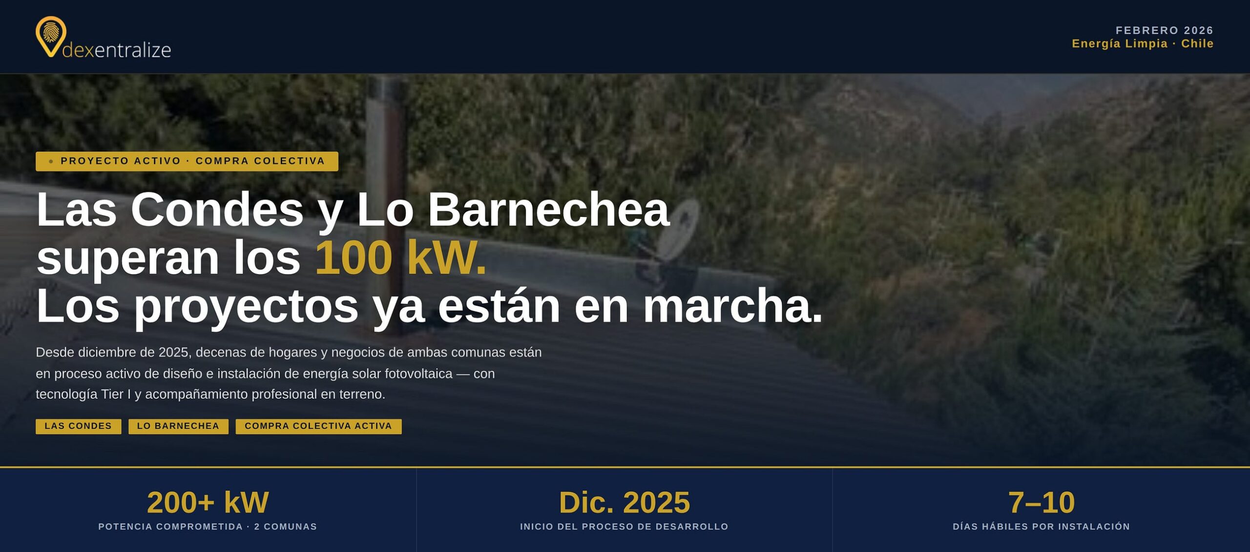 Dexentralize alcanza el mínimo requerido en Las Condes y Lo Barnechea: los proyectos de Compra…