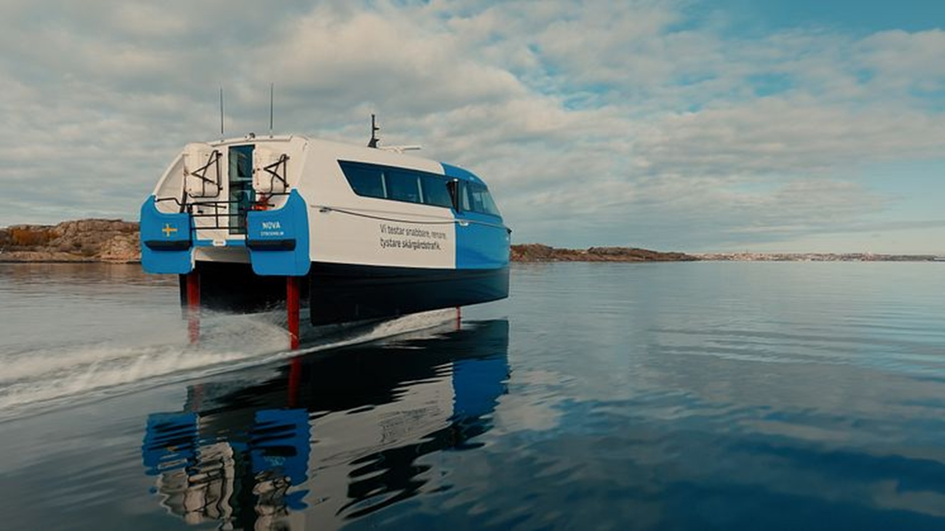 Electric hydrofoil ferry completes record 160-mile voyage using standard fast chargers
